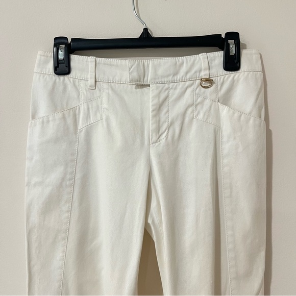 Gucci White Mid Rise Skinny Cotton Pants EU38 - Picture 3 of 8